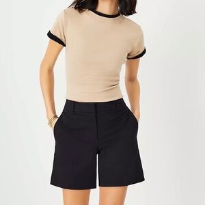 Ann Taylor Black Mid Rise shorts